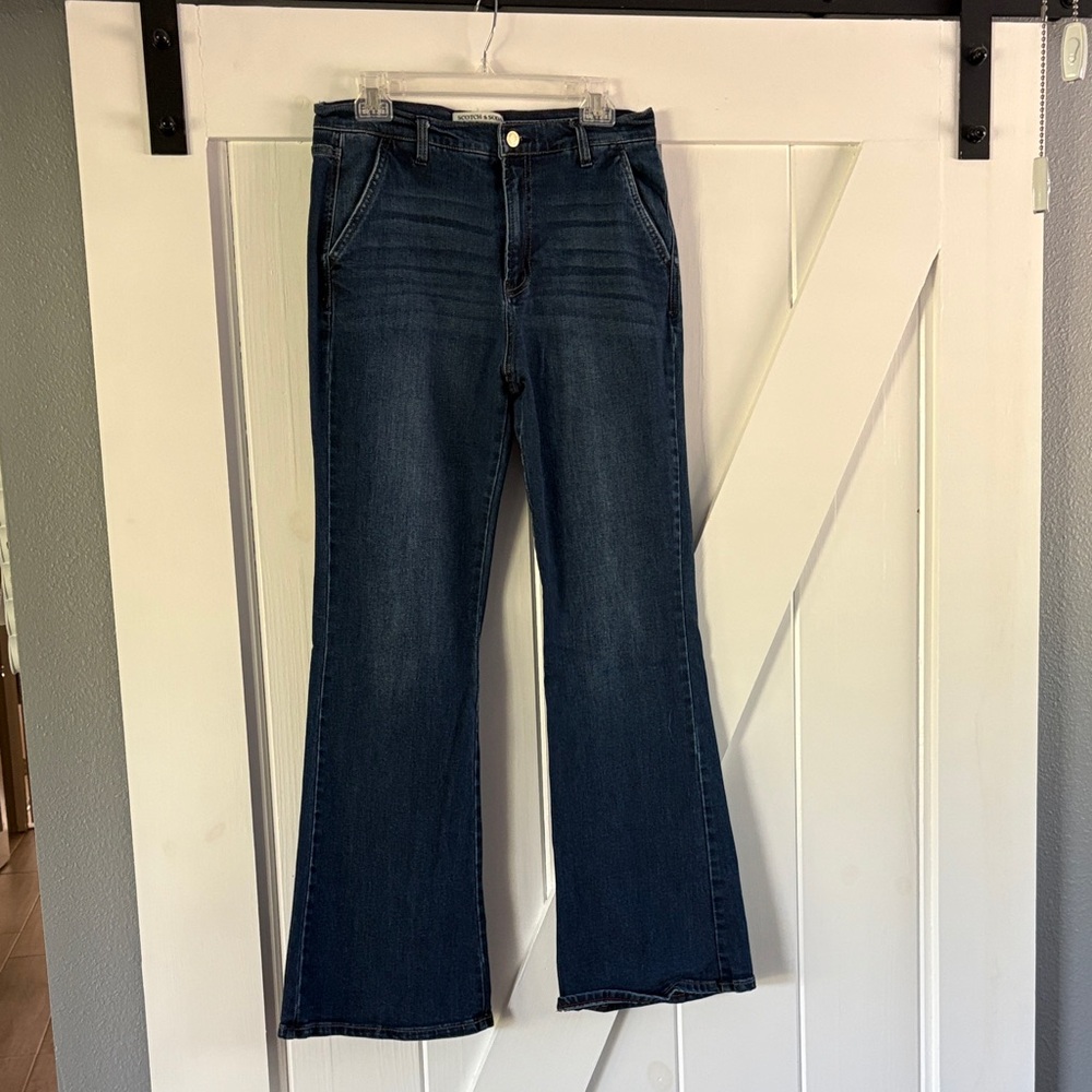 Scotch & Soda Dark Blue Flare Jeans